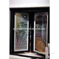 Thermal break aluminum casement window with inside louver and invisible fly screen